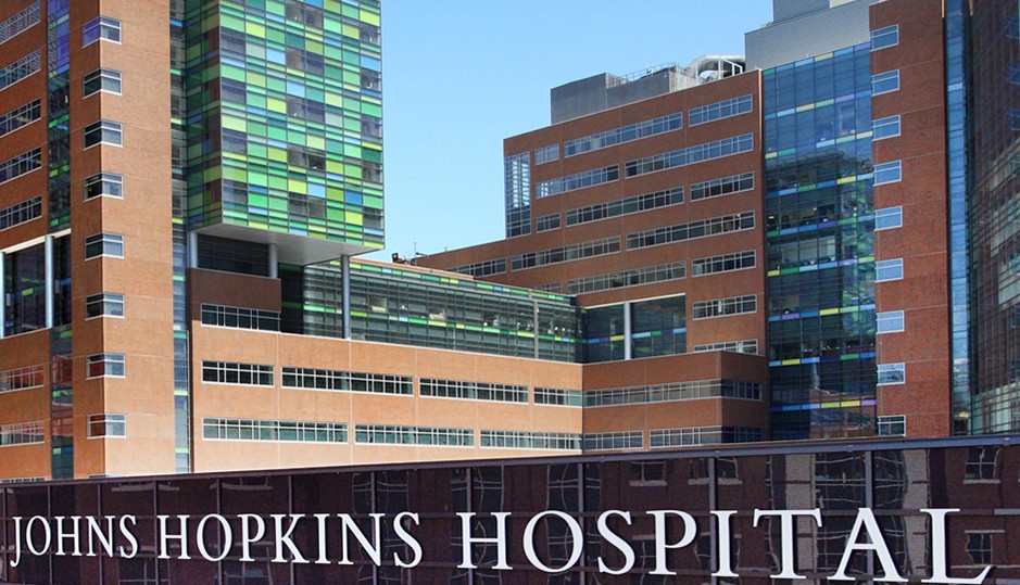 fachada do Johns Hopkins Hospital