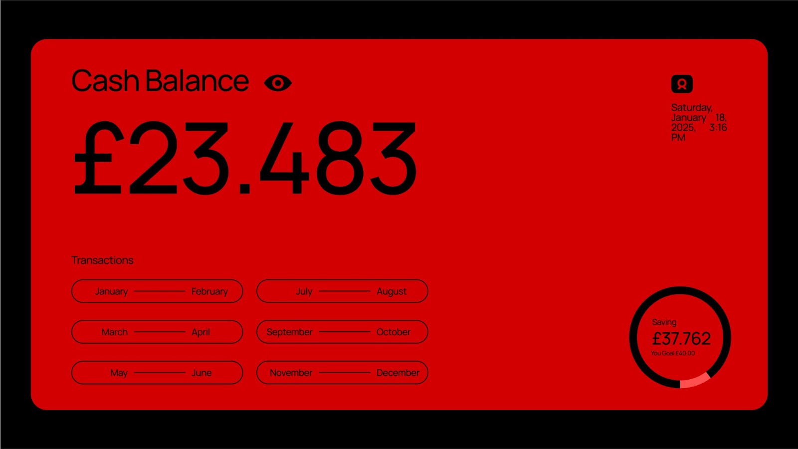 Image from the Stylishly Red Branding and App Design: Circlo Pay article on Abduzeedo