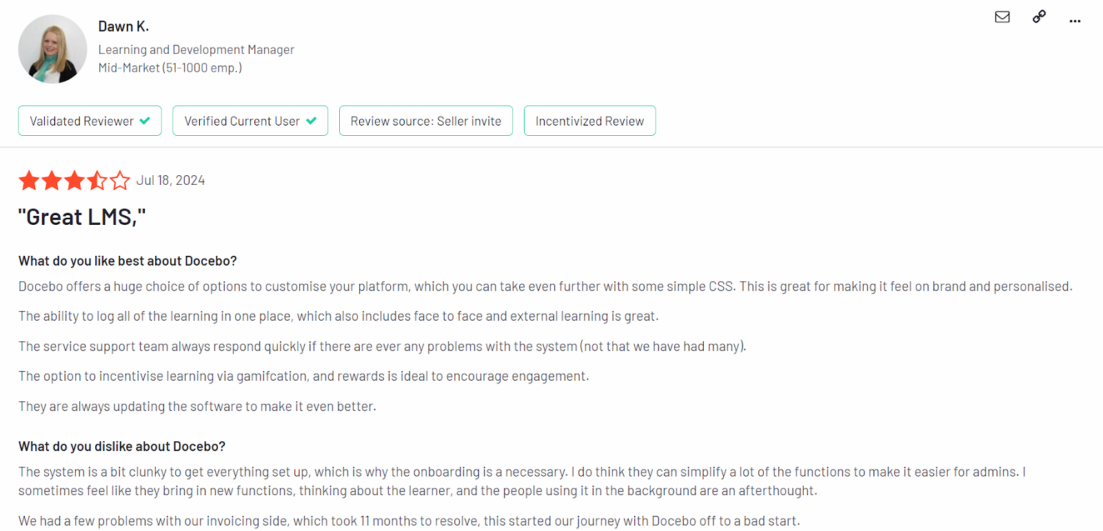 Docebo G2 Review