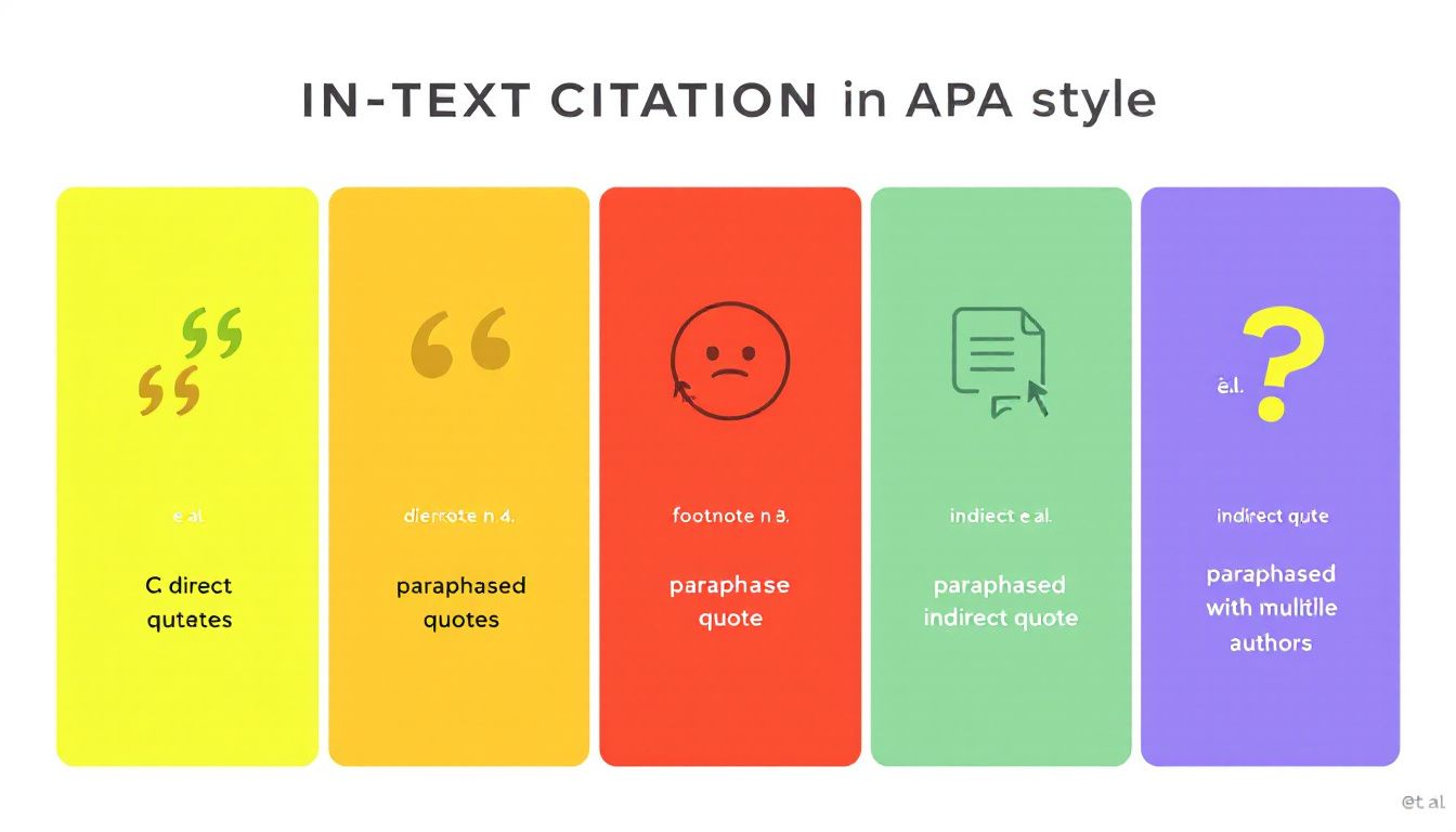 Examples of special cases in APA in-text citations.