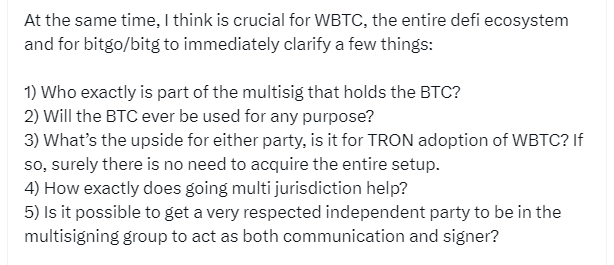 meow針對WBTC發佈的一係列質疑