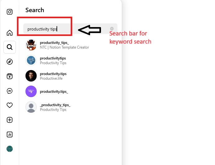 how-to-add-keywords-in-instagram-search-bar