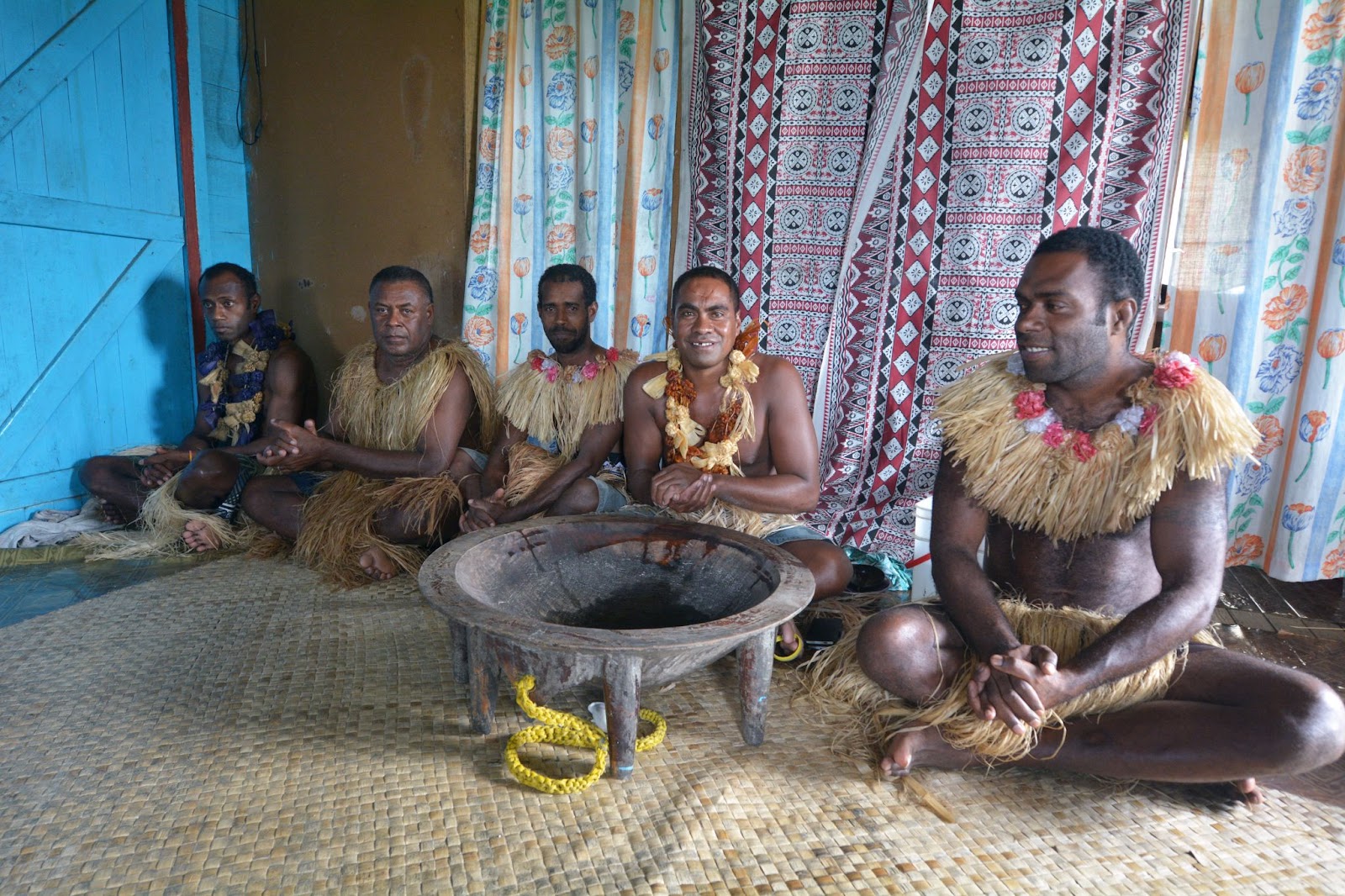 A kava ceremony in Fiji.