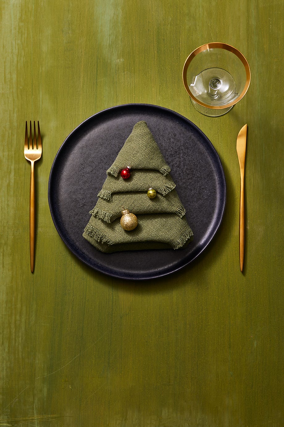 christmas tree napkin