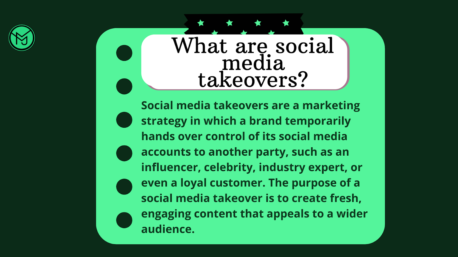 social media takeovers