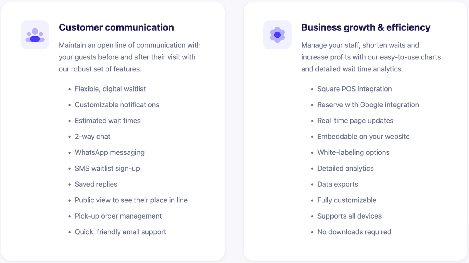 TablesReady dashboard