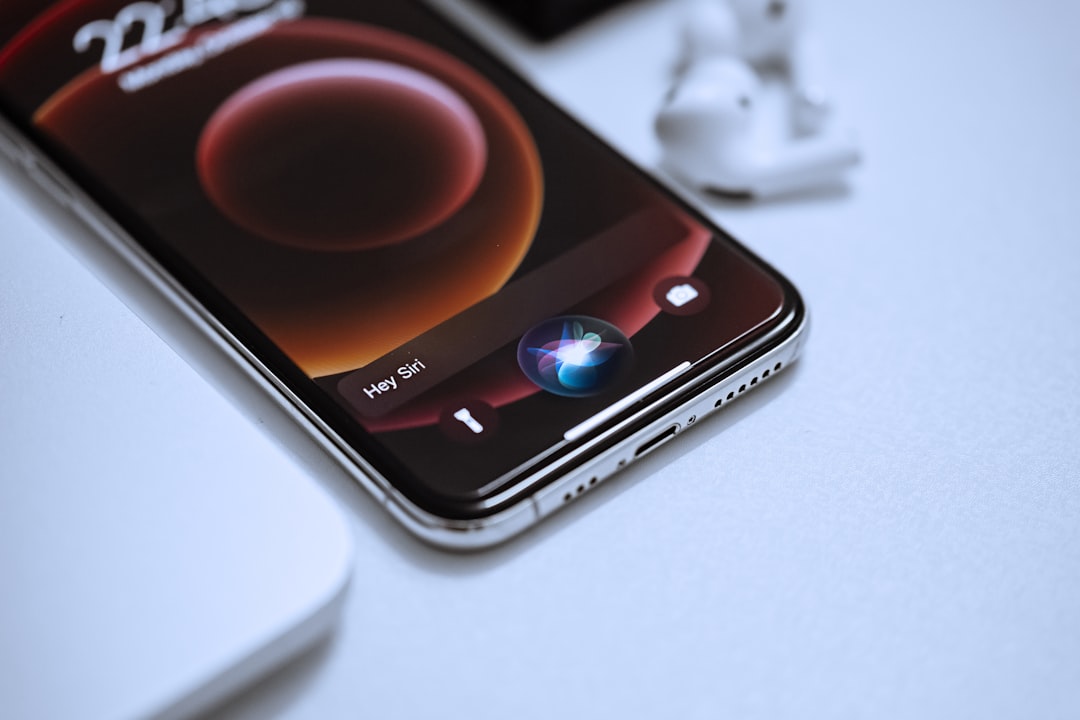 smartphone with dating app interface