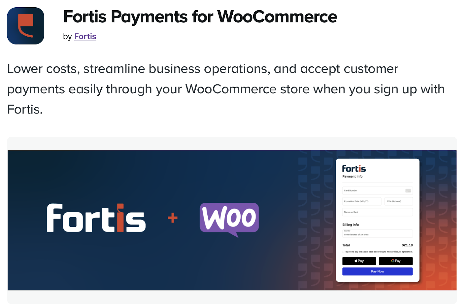 WooCommerce Payment Gateways - fortis