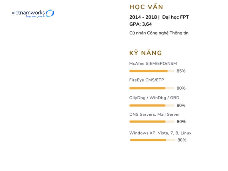 Mẫu CV xin việc