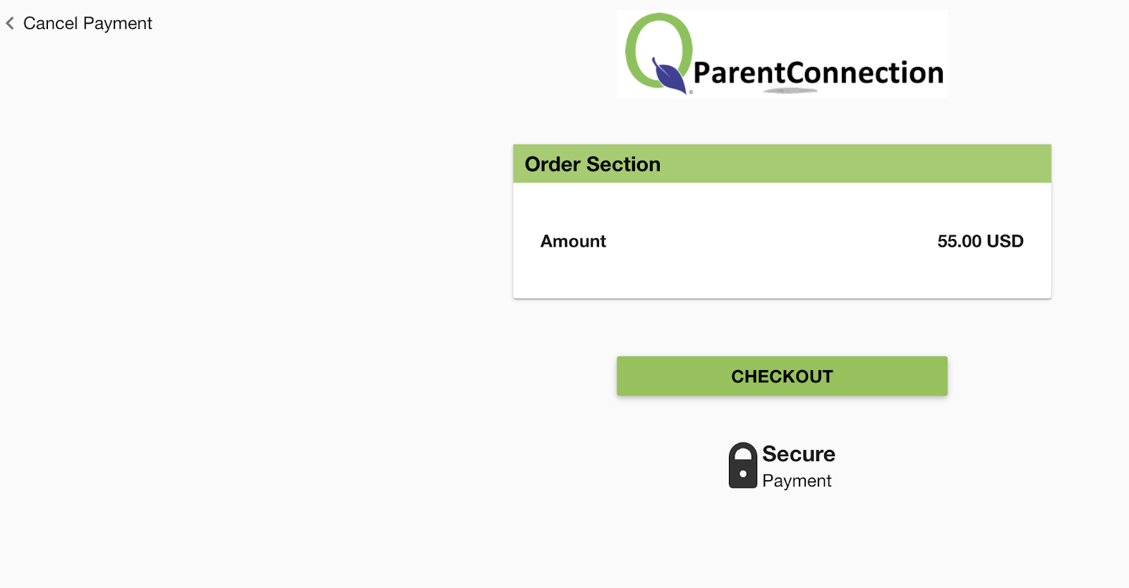 This image displays the checkout button.