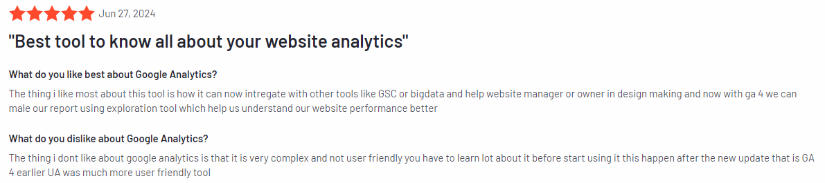 Google Analytics review