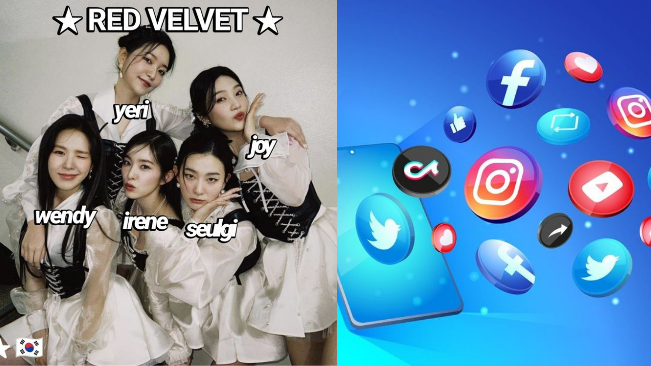 This contain an image of Red Velvet enthusiasts worldwide and a social media platform