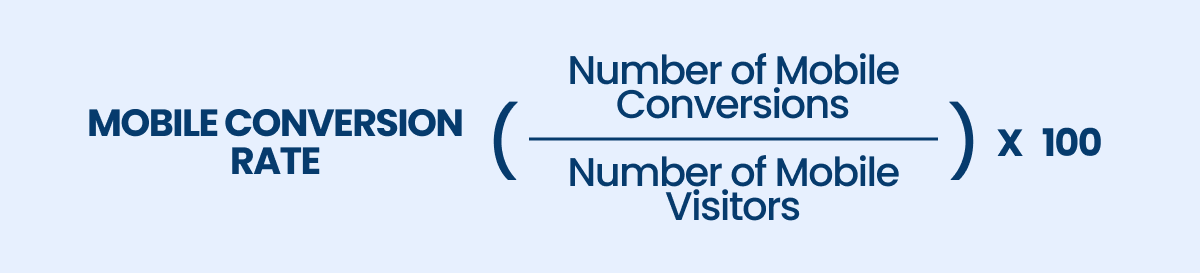 formula for mobile conversion rate