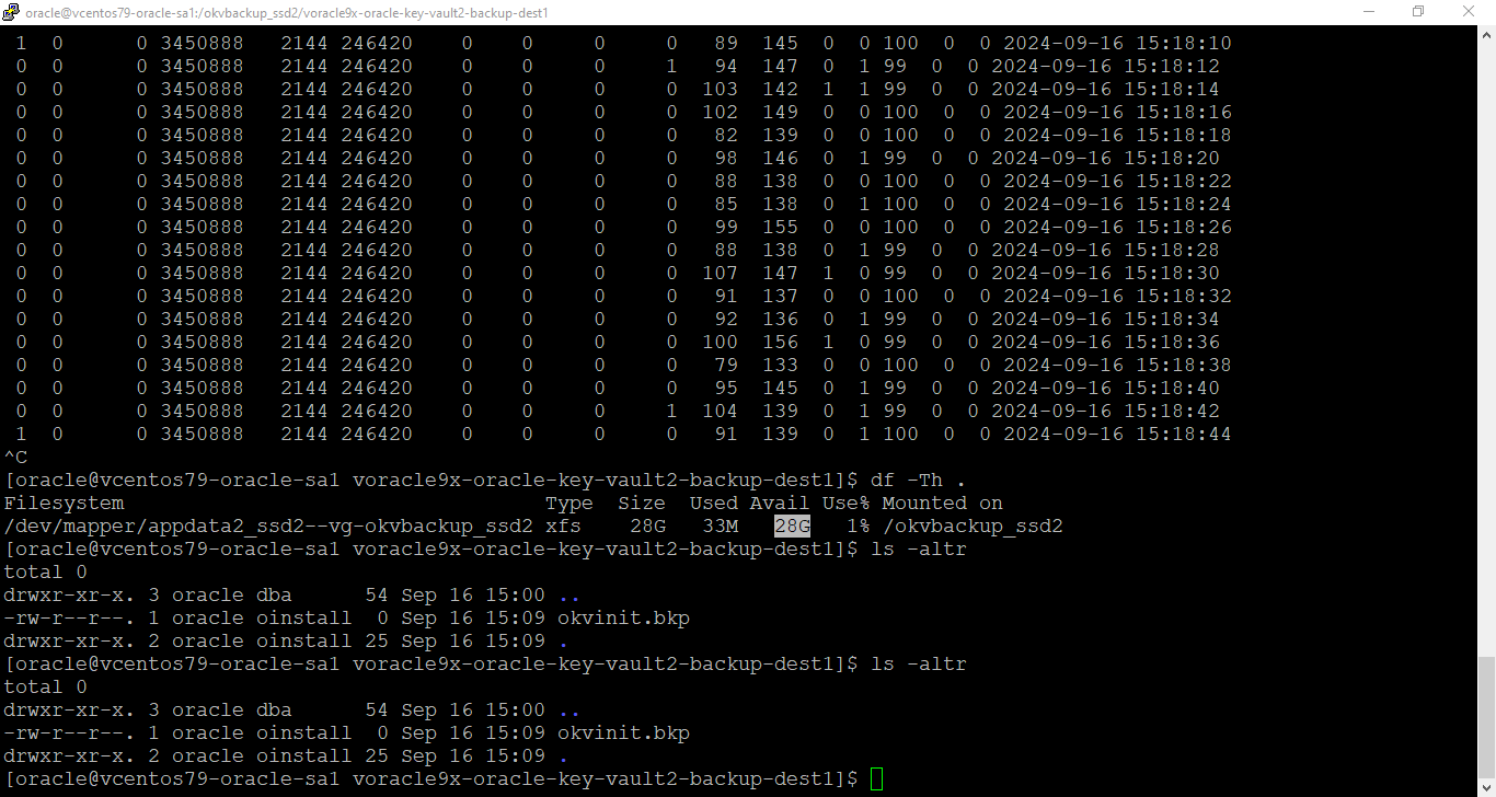 oracle@vcentos79-oracle-sa1:/okvbackup_ssd2/voracle9x-oracle-key-vault2-backup-dest1