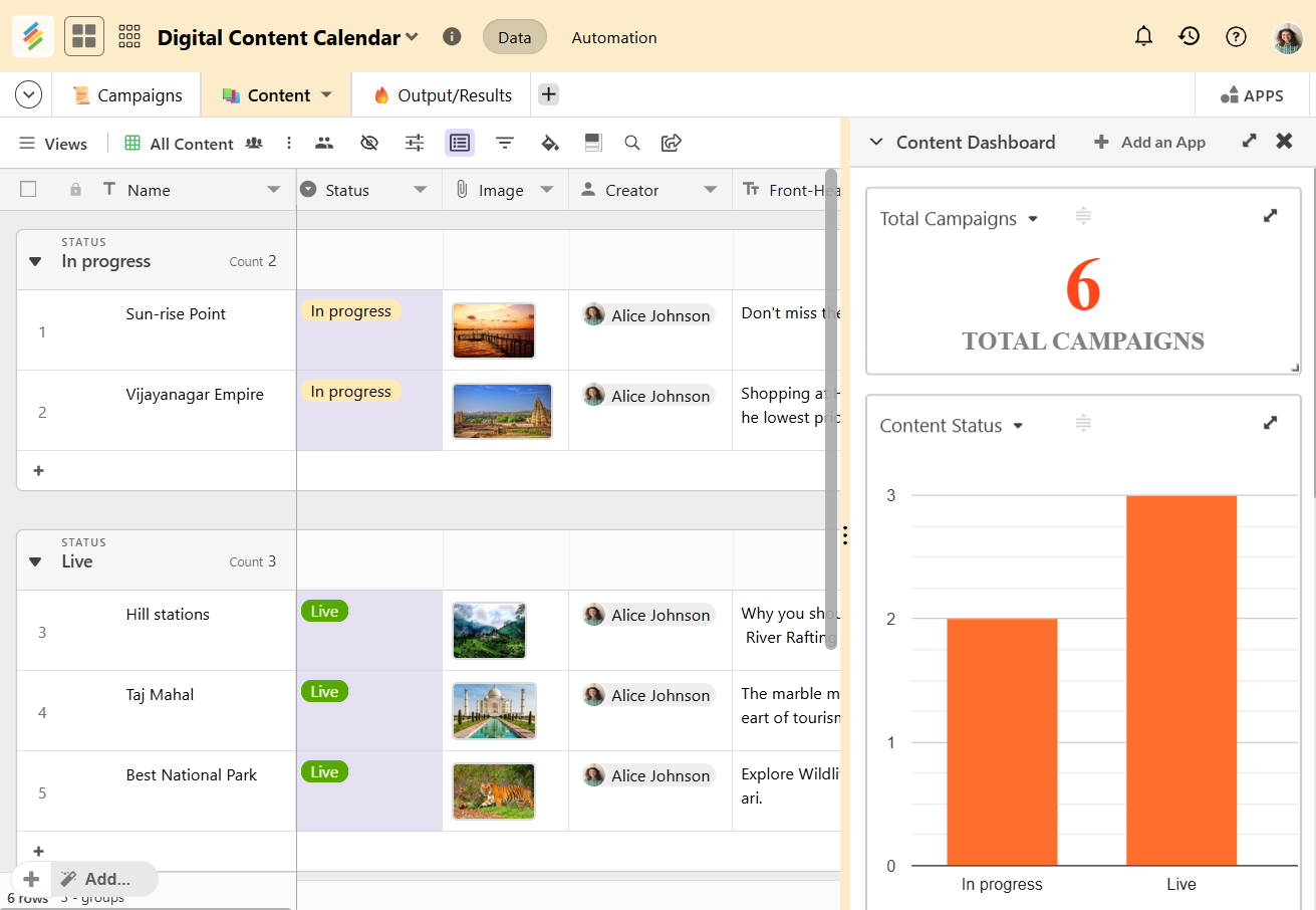 How to Build a Content Calendar in Stackby
