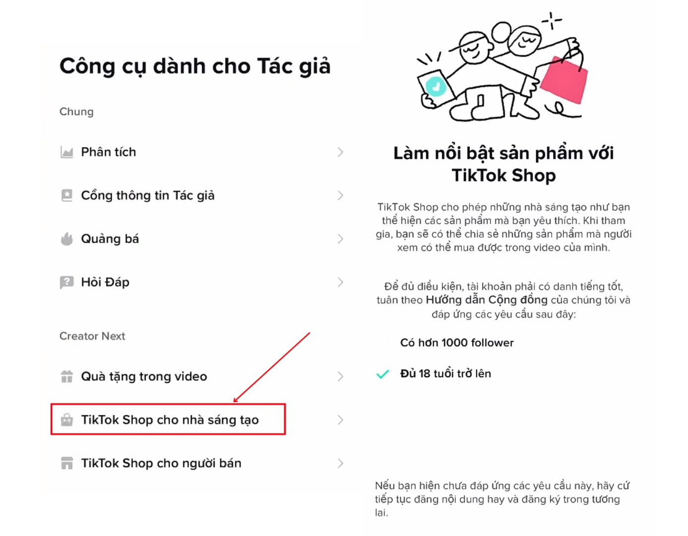 cách làm affiliate tiktok shop