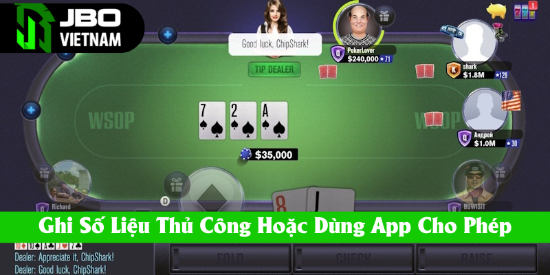 Ghi thủ công hoặc sử dụng phần mềm cho phép