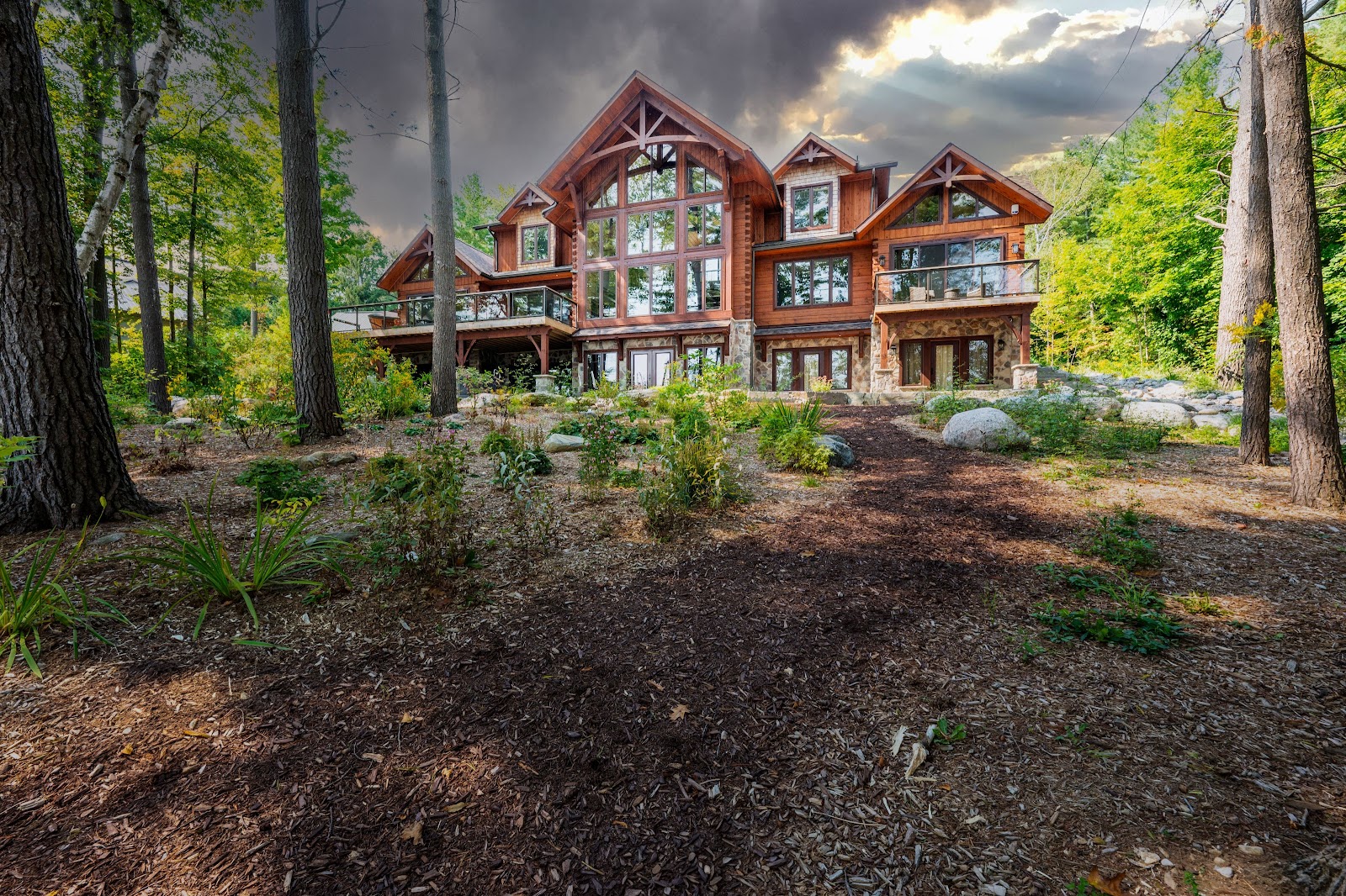 1878 Confederation Log & Timber Frame entry photo
