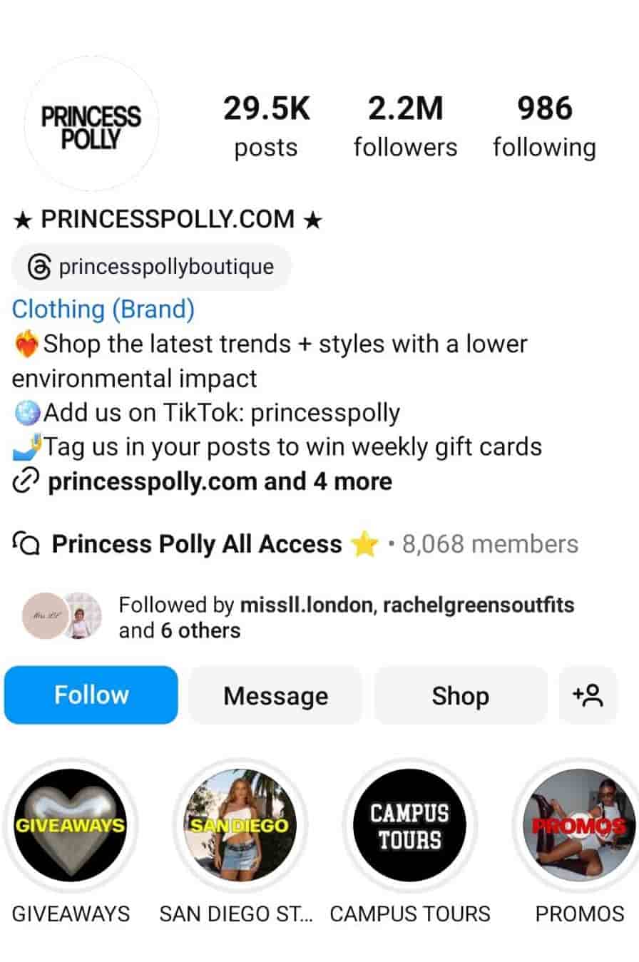 The Top Online Clothing Boutiques from Instagram - Princess Polly Boutique