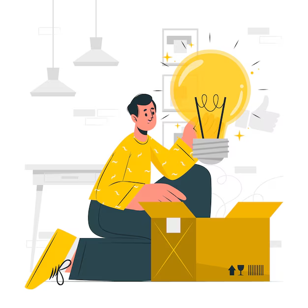 Graphic of a guy holding a big bulb