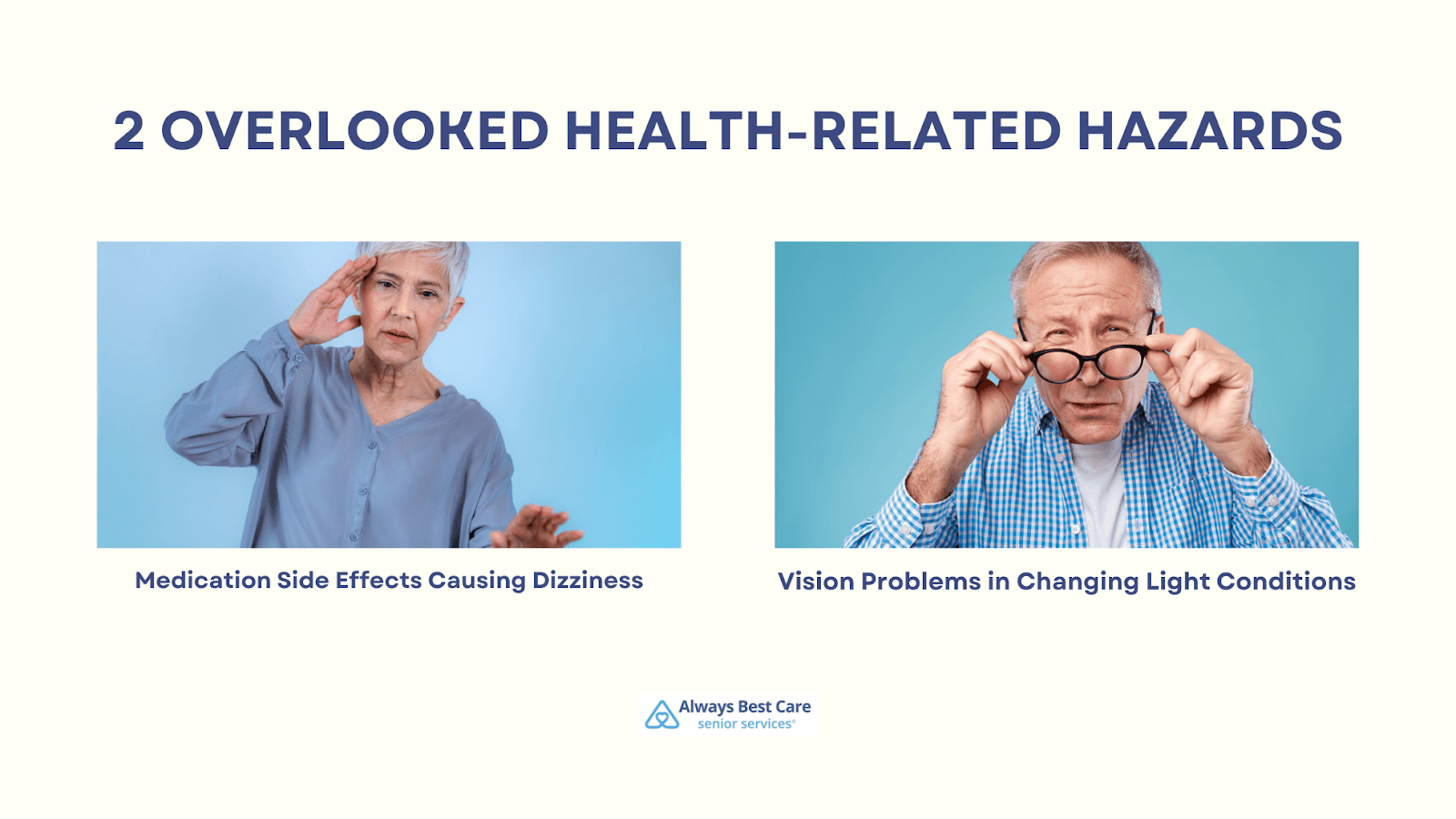 This infographic details 2 overlooked health-related hazards for seniors