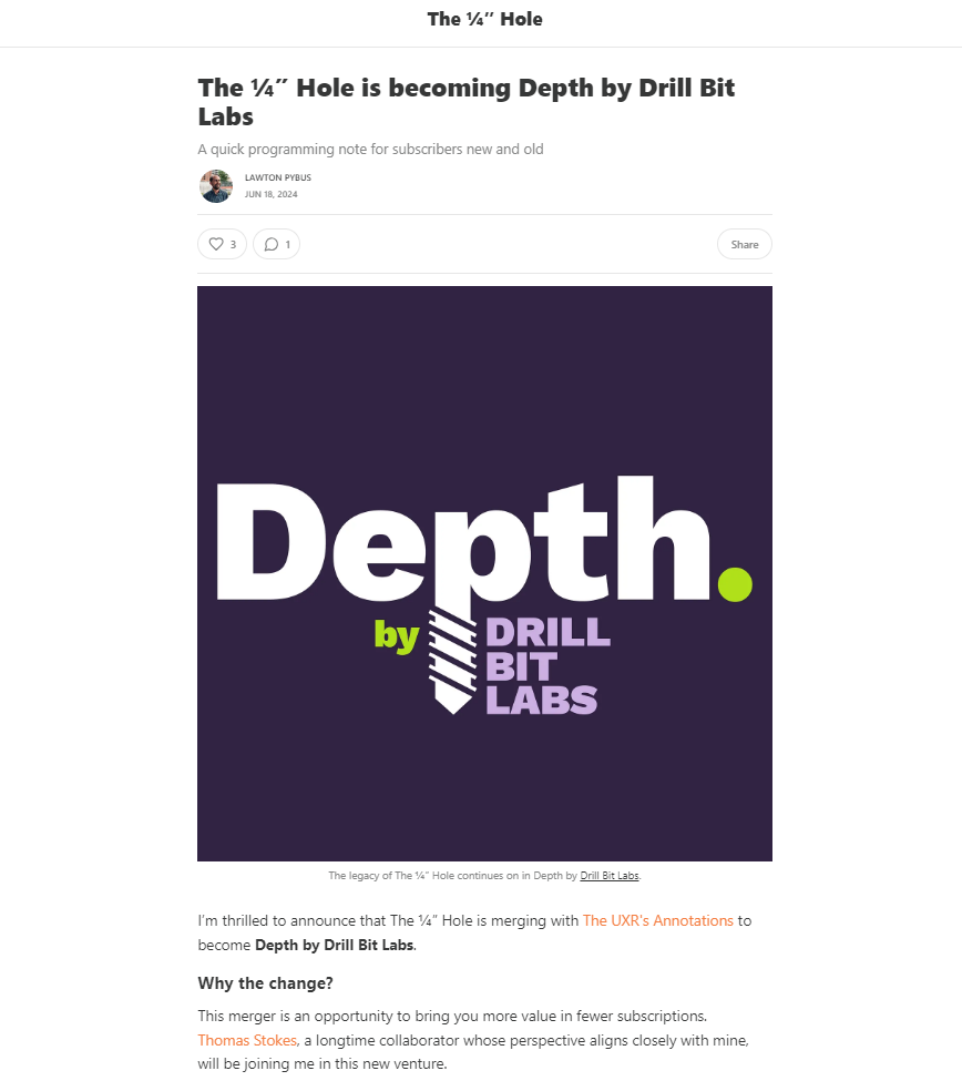 The ¼″ Hole newsletter June edition