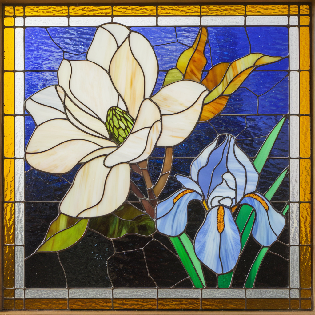  Mma iris stained glass hanging Tiffany magnolia: A Stunning Piece of Art2024