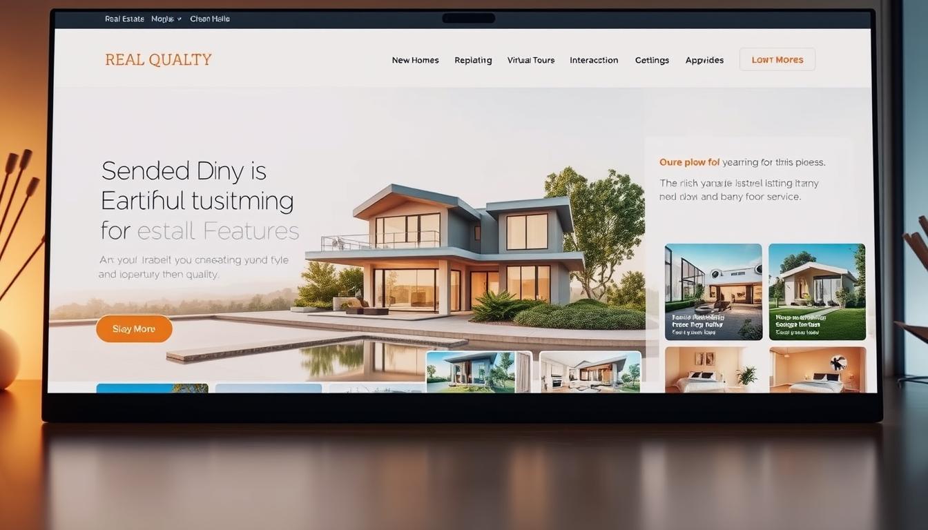 What features should a real estate website include?