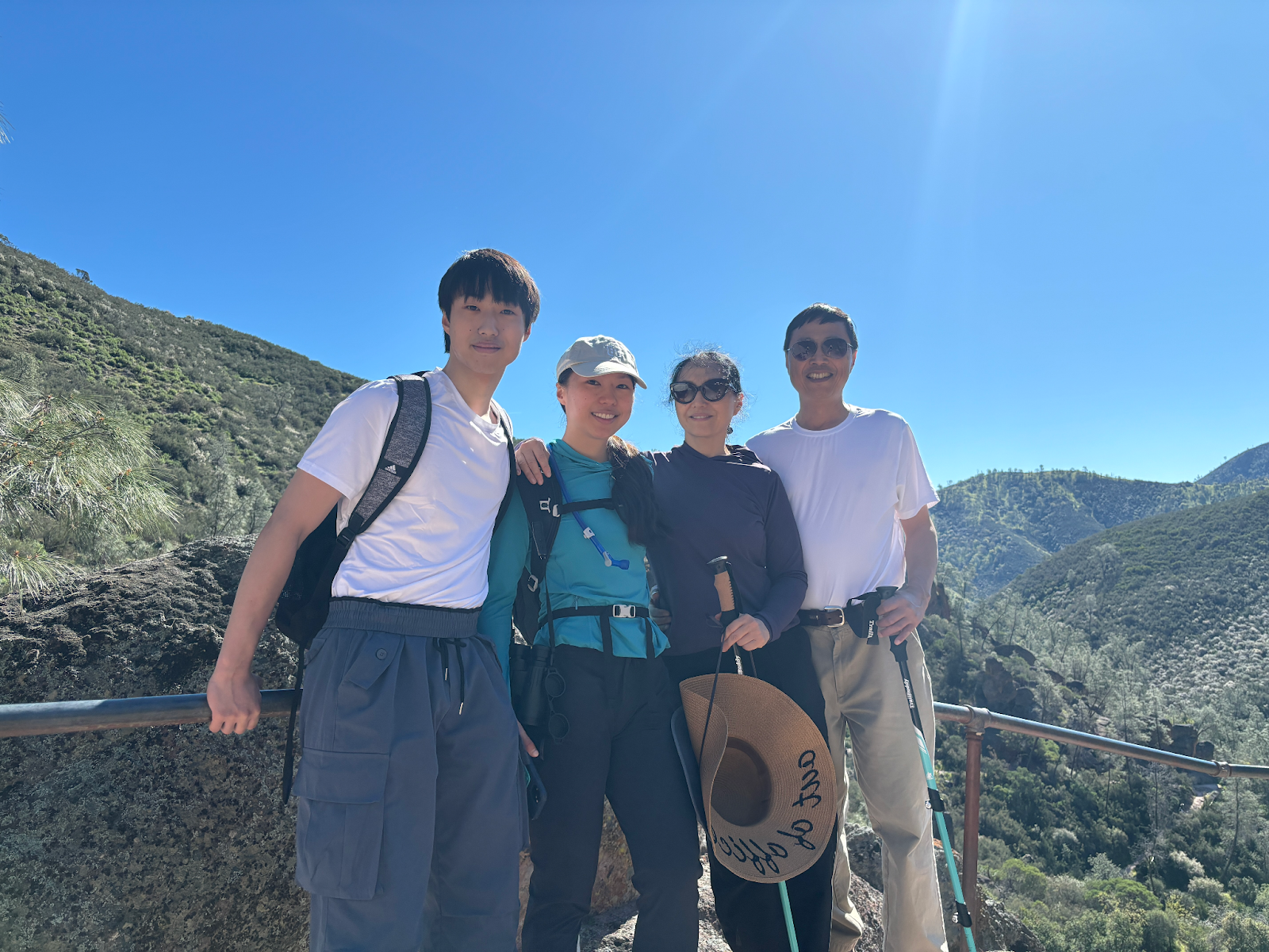 My family and I at Pinnacles National Park in California!