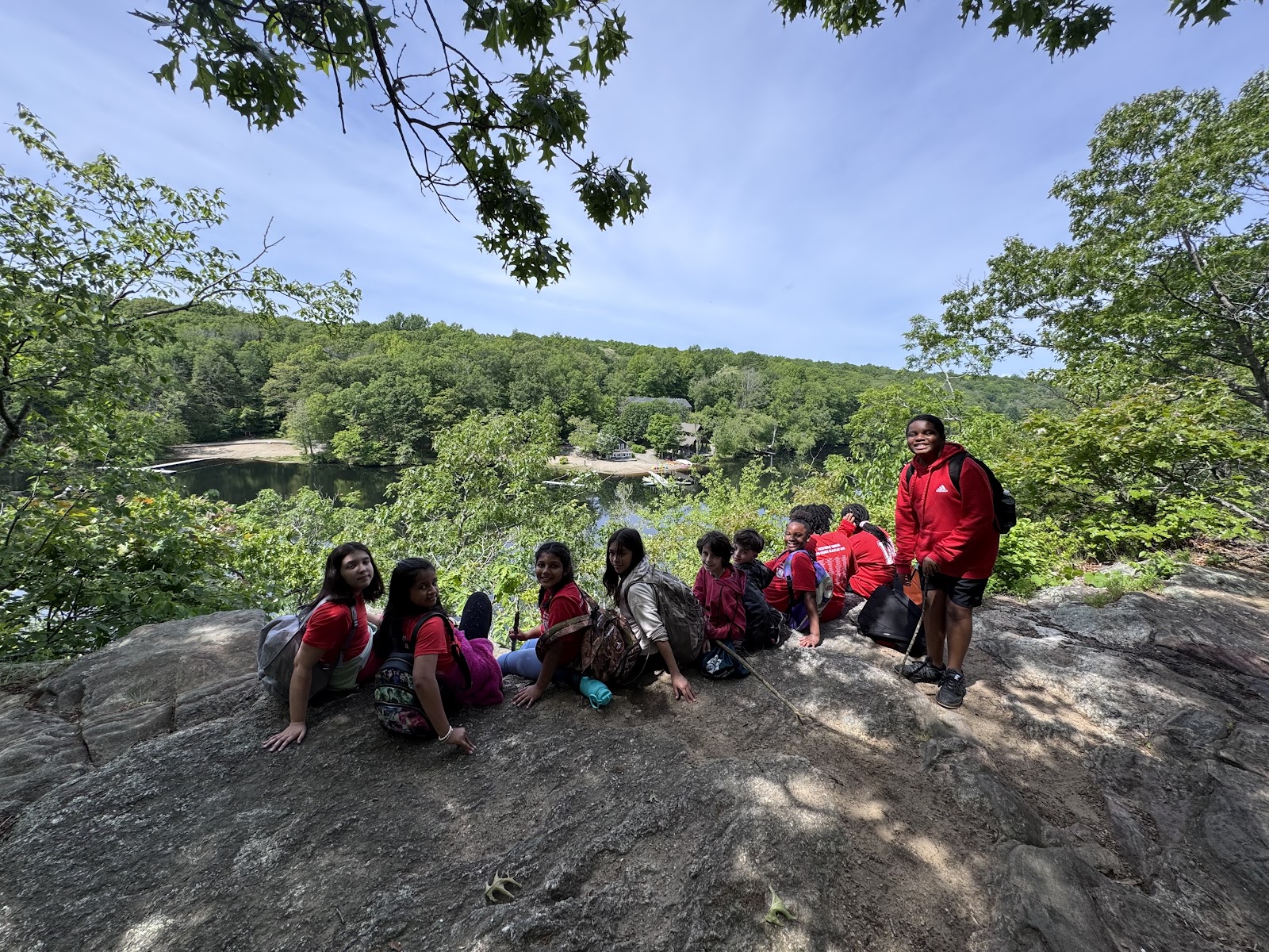 Westover students enjoying a great view in Ivoryton