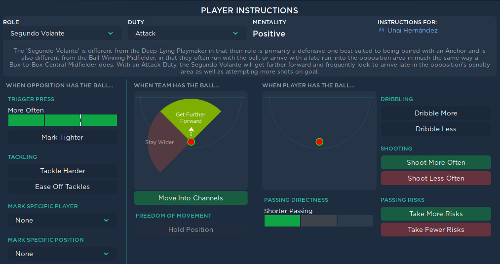 4-2-3-1 Lower League Tactic - DM2 Instructions