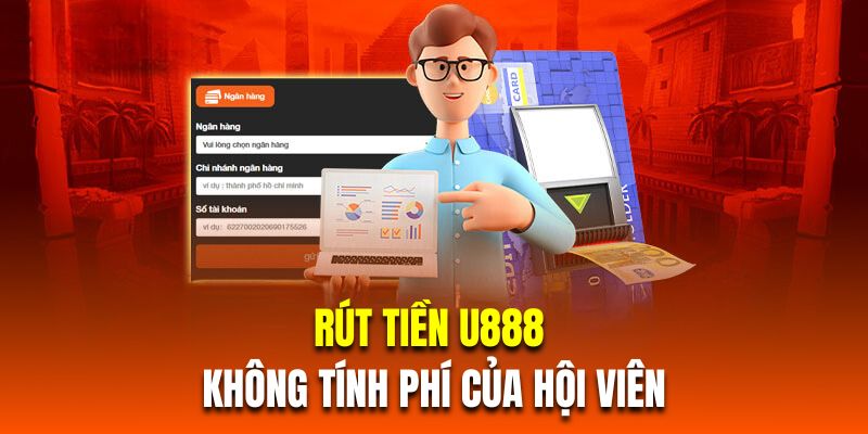 Rút tiền U888 sẽ không tính phí của hội viên