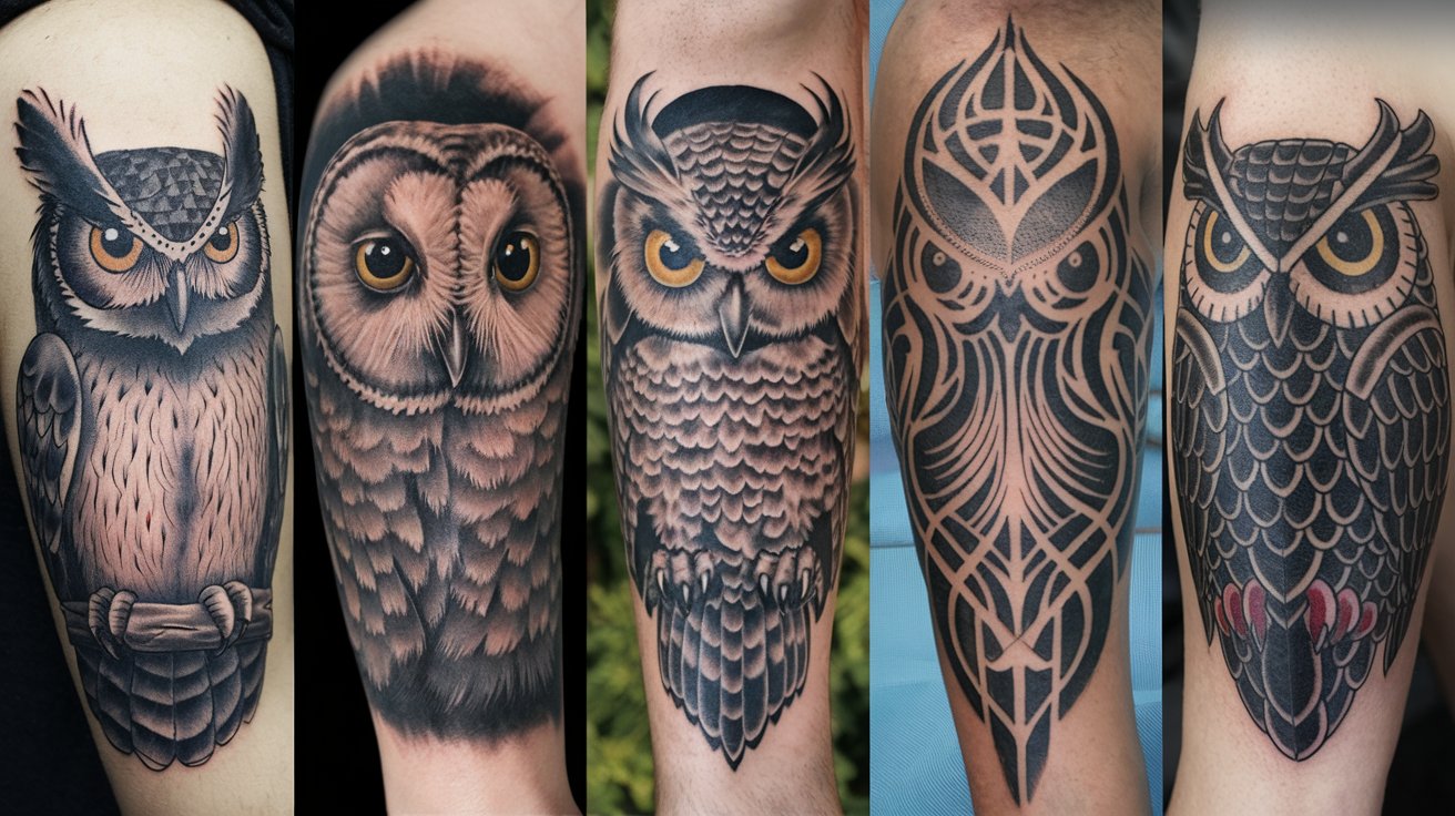 Types of Owl Tattoos