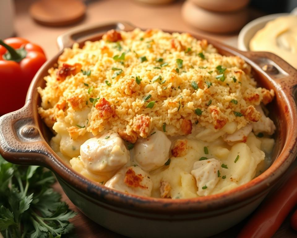 chicken mashed potato casserole