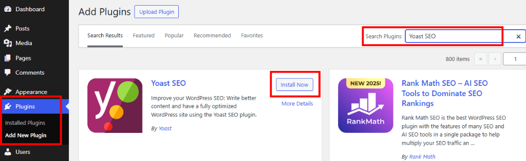 yoast install wordpress
