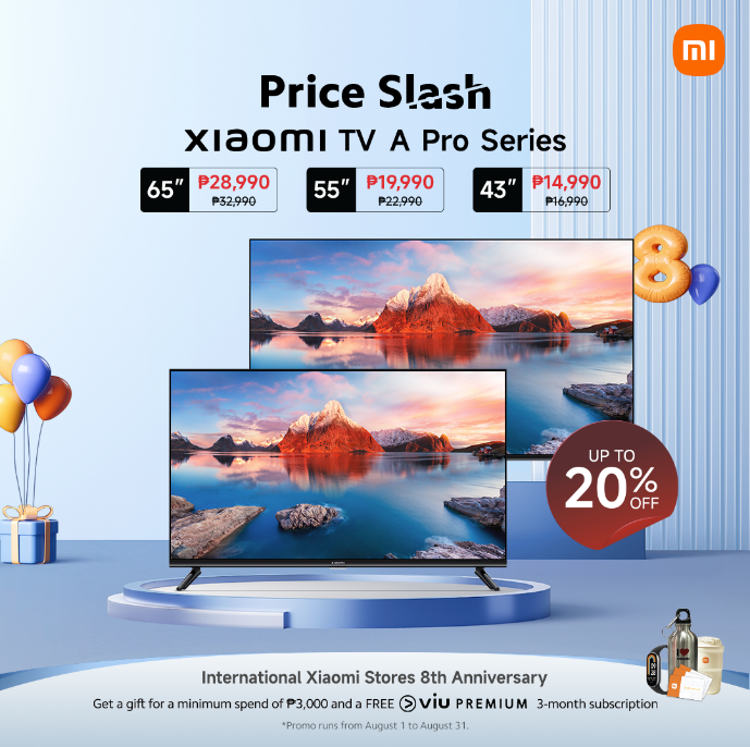 Celebrate the 8th International Xiaomi Store Anniversary with exclusive deals for the whole month of August!