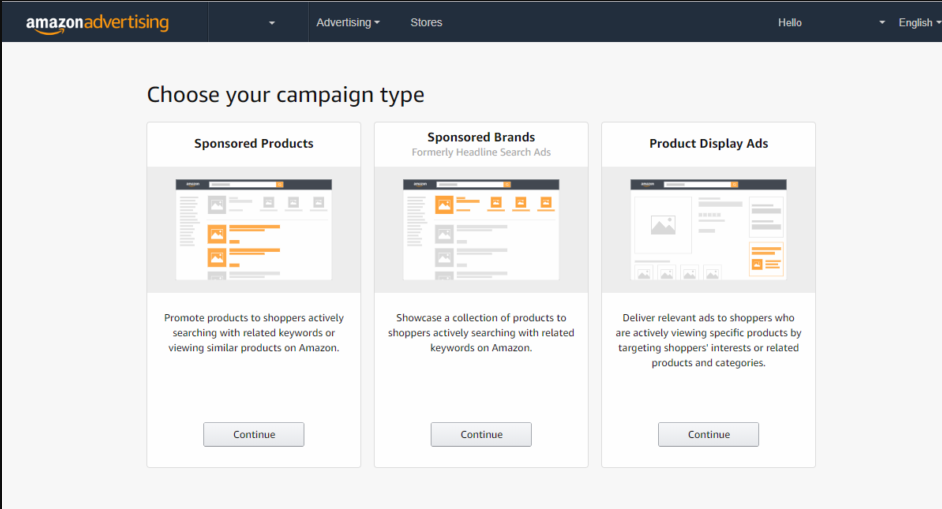 Amazon ads campaign type 