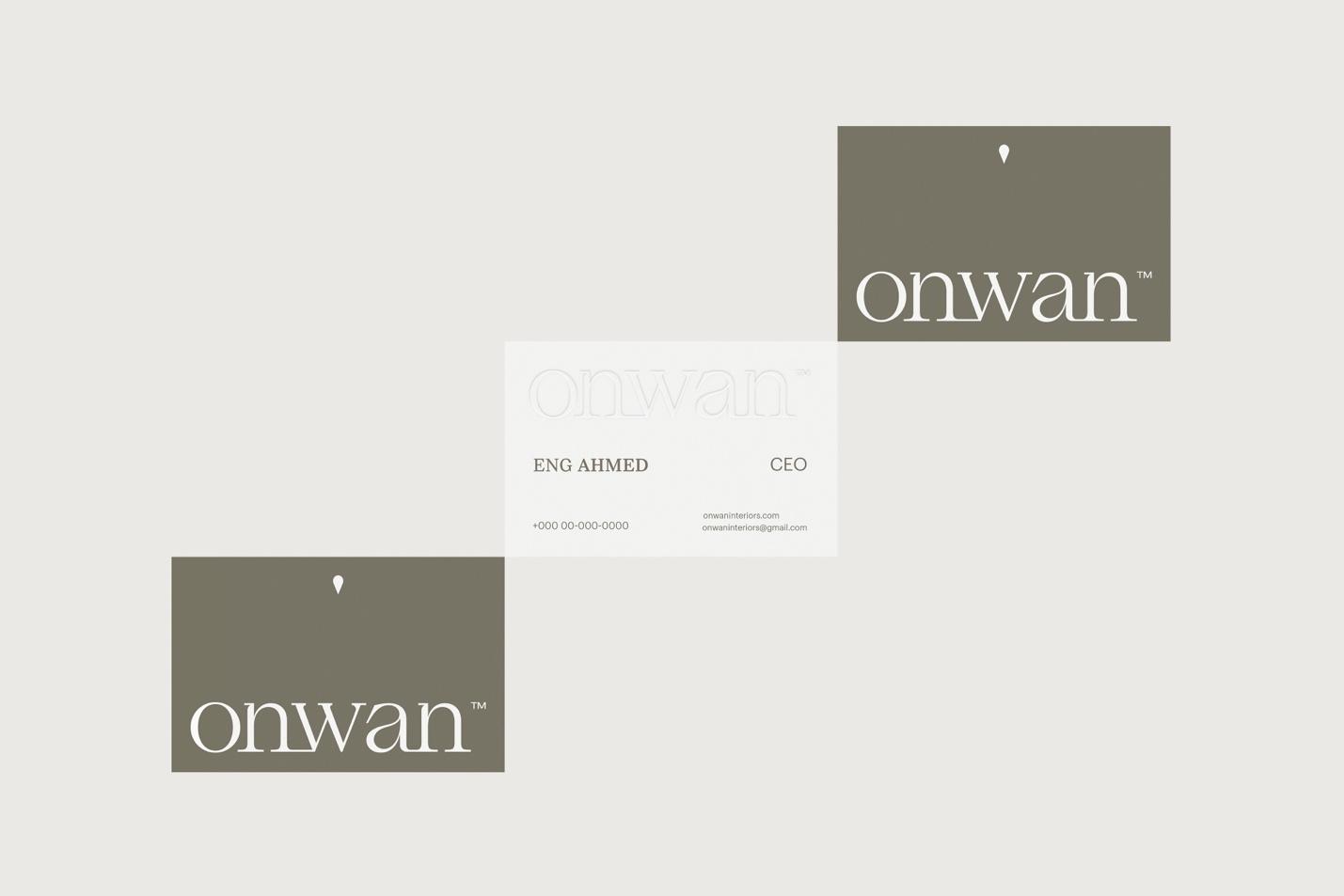 Artifact from the Onwan Interiors: A Branding Journey Rooted in Simplicity and Elegance article on Abduzeedo