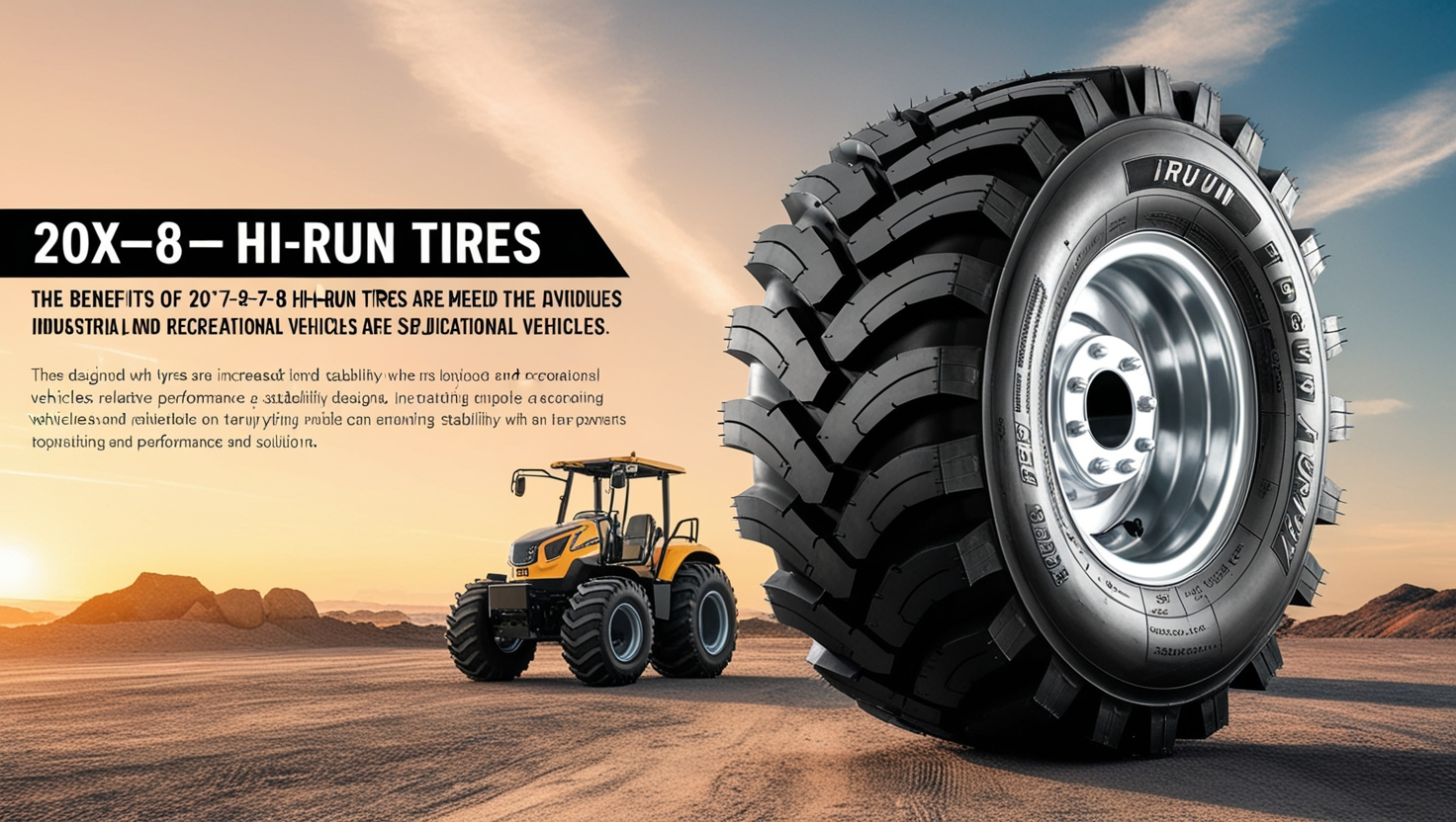 20x7-8 Hi-Run Tires