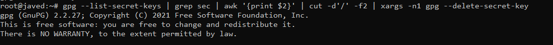 Delete GPG Key - 8