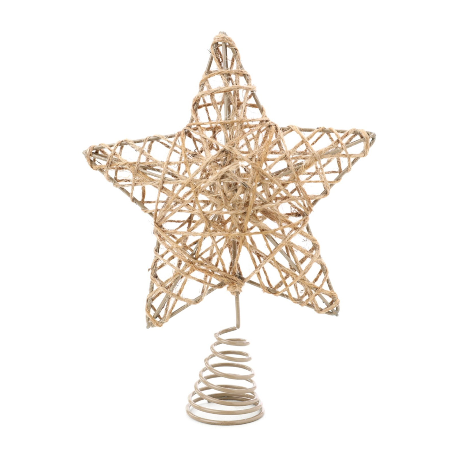 Estrela decorativa de sisal.