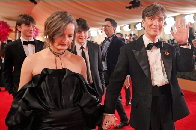 Cillian Murphy and Yvonne McGuinness on the red carpet