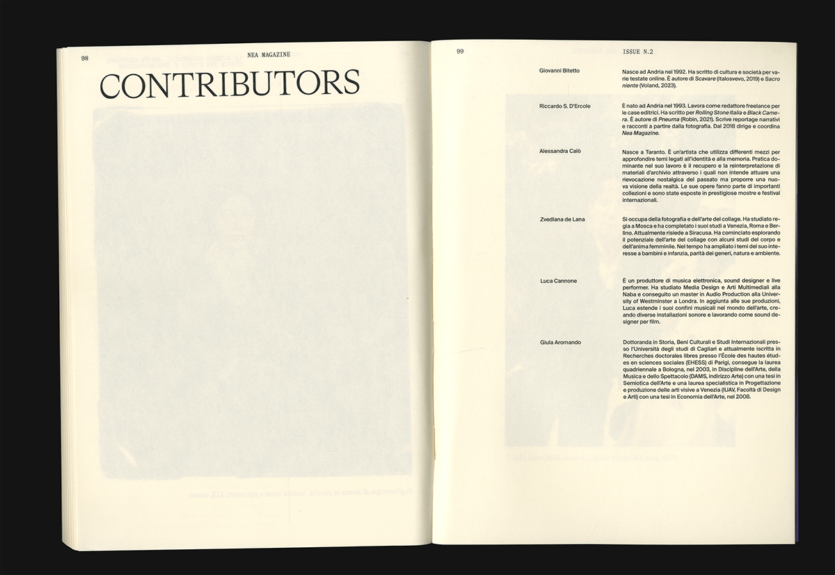 Artifact from the Exploring Editorial Design in Nea Magazine Issue No. 2 article on Abduzeedo