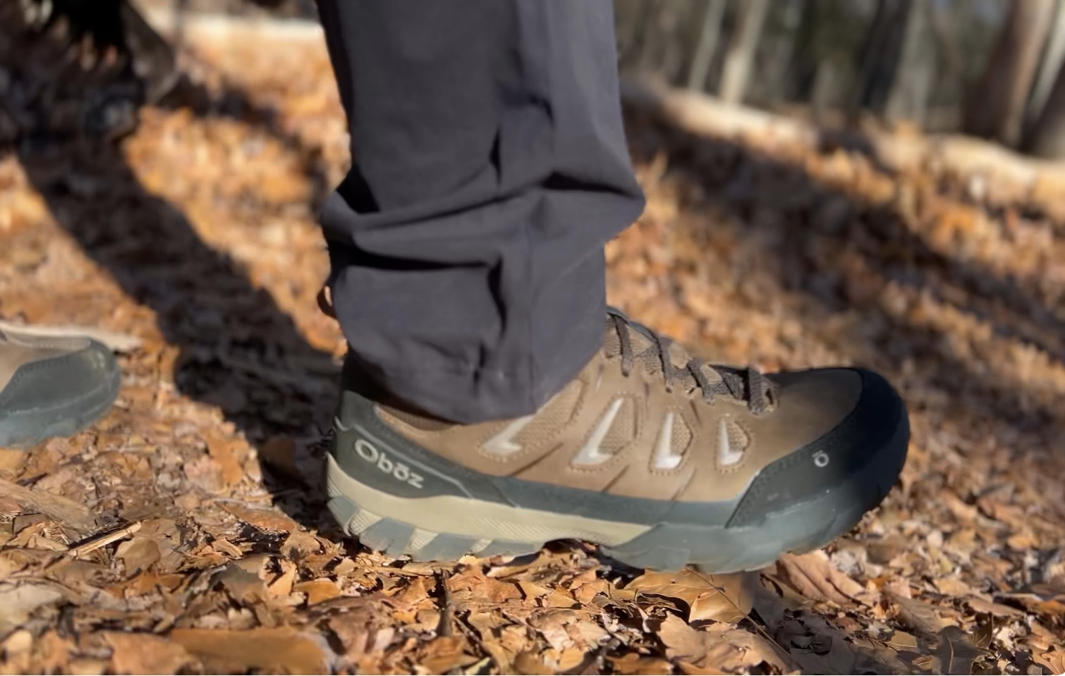 Testing the traction of the Sawtooth on flat terrain, the grip holds true