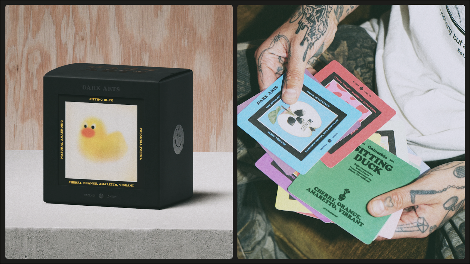 Image from the Dark Arts Coffee’s Bold Packaging and Branding Redesign article on Abduzeedo