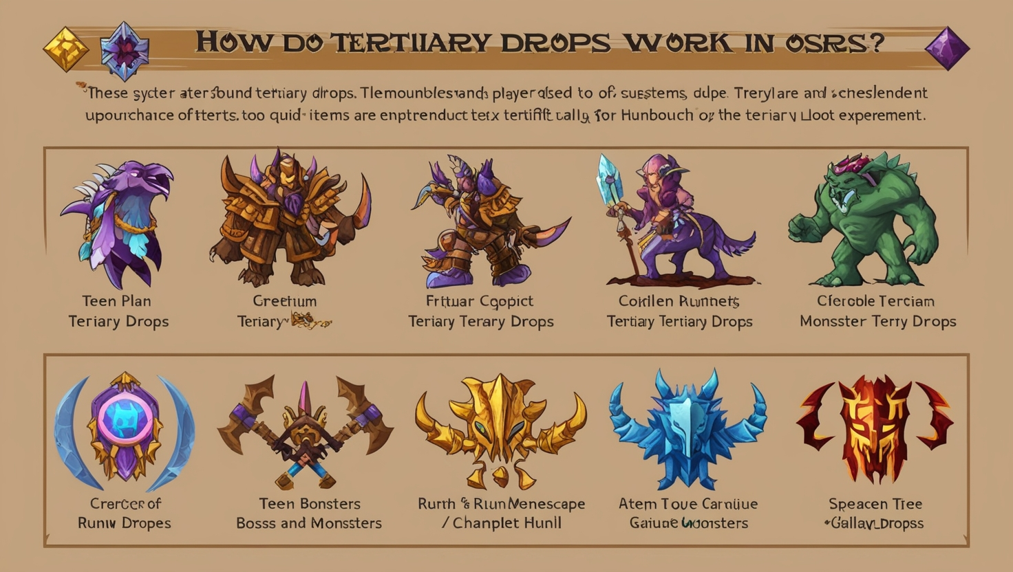 How Do Tertiary Drops Work in OSRS