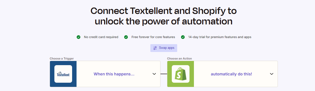 Textellent Shopify integration