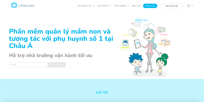 Phần mềm quản lý LittleLives
