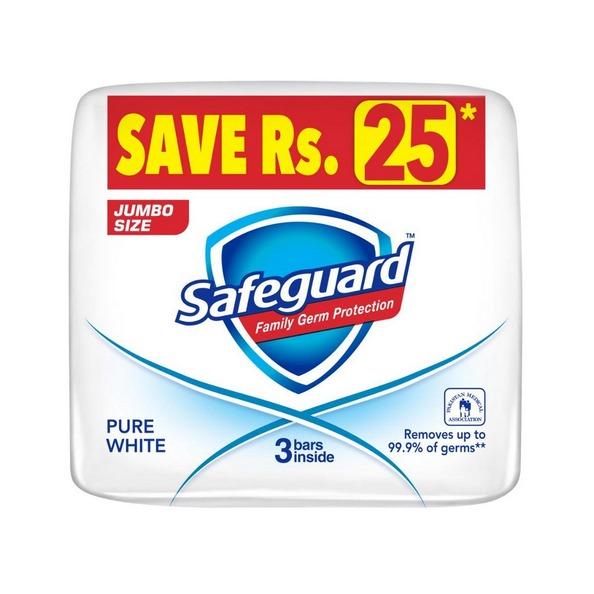 Safeguard Pure White Soap Trio Pack-3x168g