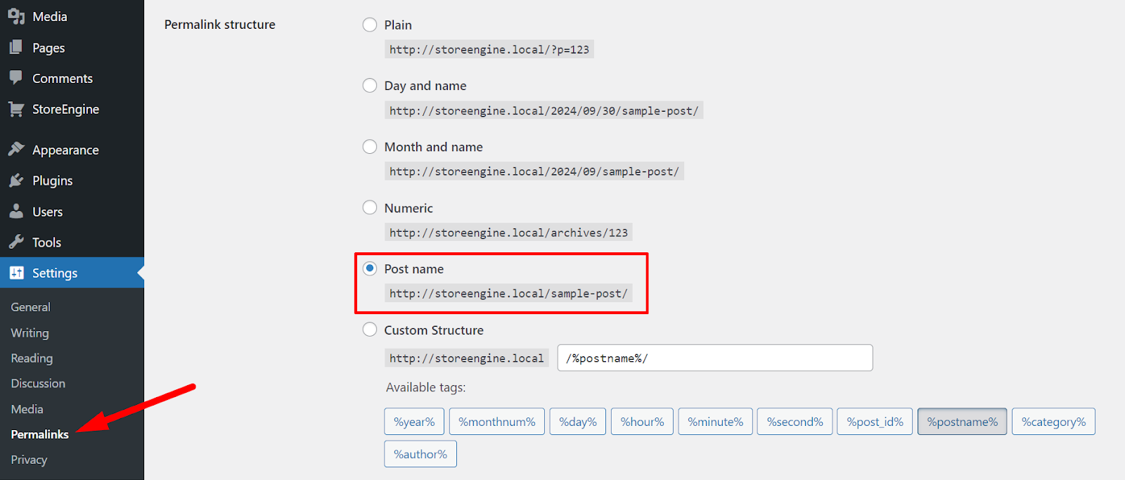 Setting Up Permalinks for Your Pages